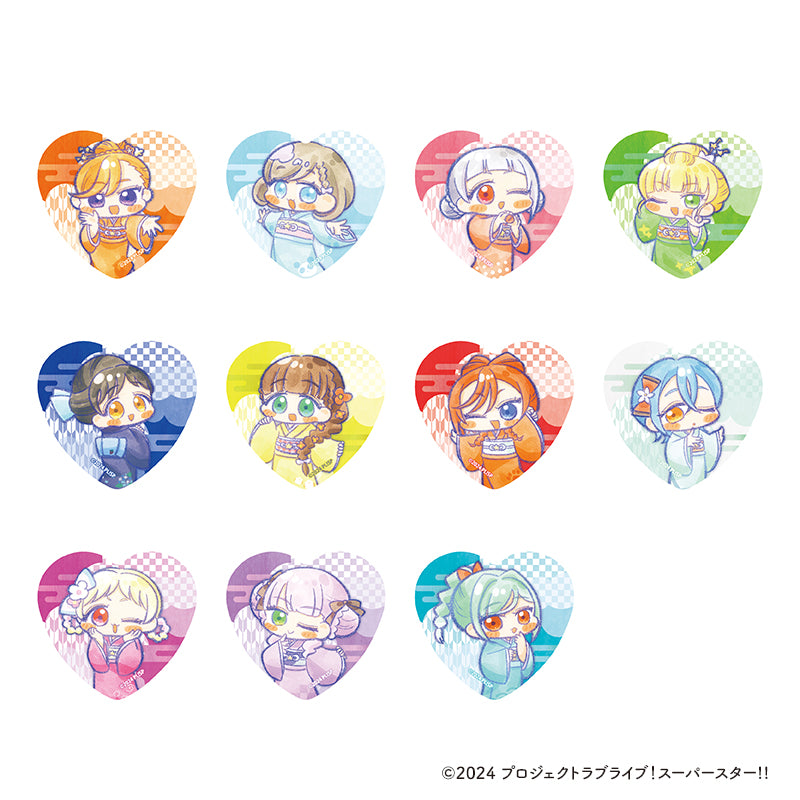 [PREORDER] Liella Love Live Superstar Kimono Heart Can Badges