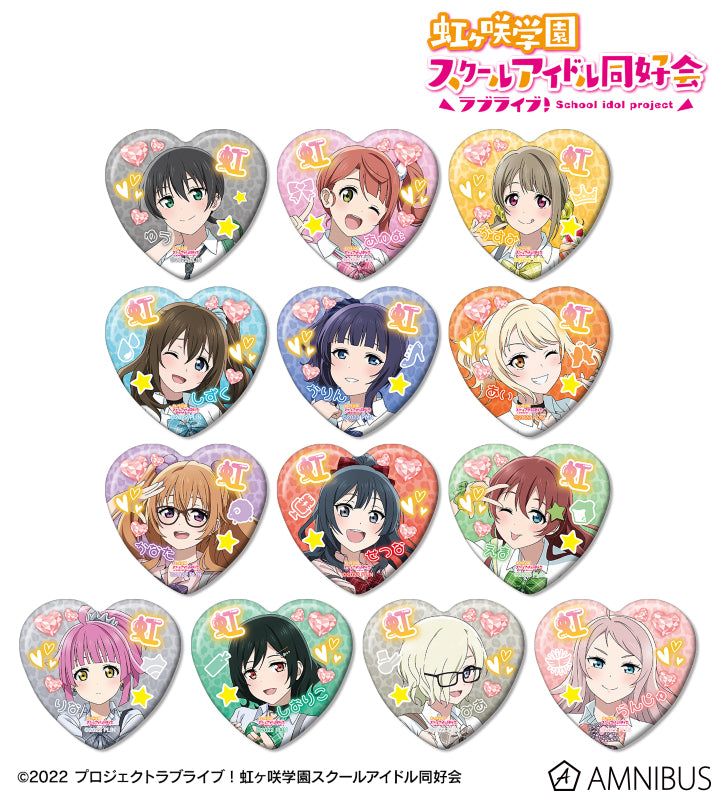 [PREORDER] Love Live Nijigasaki Gal Outfit Heart Badges
