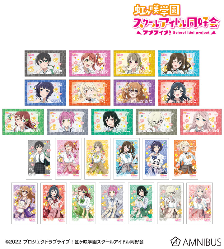 [PREORDER] Love Live Nijigasaki Gal Outfit Instant-style Photo Cards