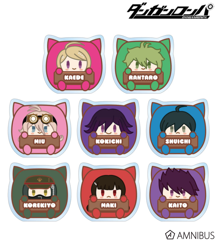 [PREORDER] Danganronpa Kemo Cube Acrylic Name Plates Set C