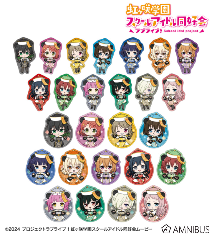[PREORDER] Love Live Nijigasaki Panda Jiangshi Ver. Chibi Die-Cut Stickers