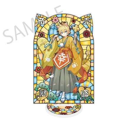 [PREORDER] Vocaloid x Maneki Neko x Midsummer Kumagaya Stained Glass Style Acrylic Stands