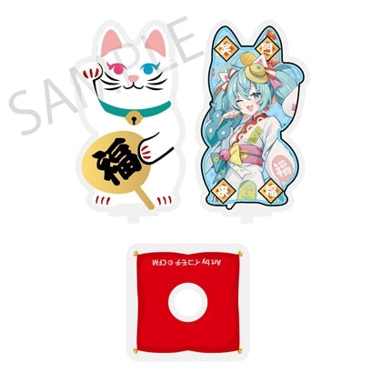 [PREORDER] Vocaloid x Maneki Neko x Midsummer Kumagaya Rotating Die-Cut Acrylic Stands
