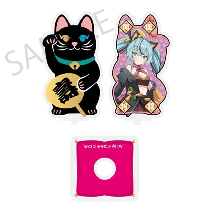 [PREORDER] Vocaloid x Maneki Neko x Midsummer Kumagaya Rotating Die-Cut Acrylic Stands