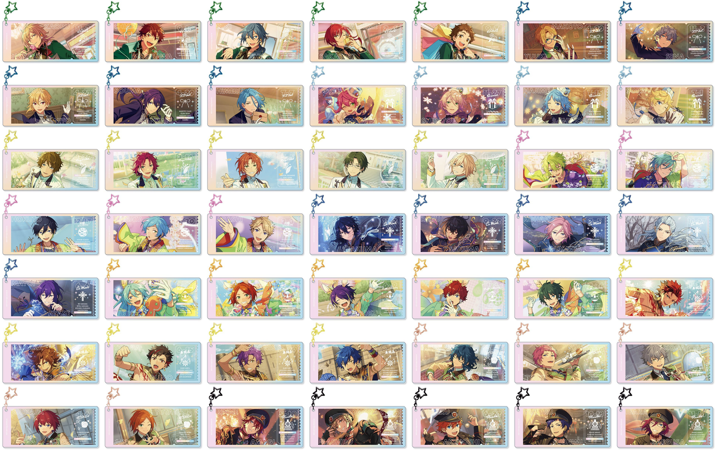 [PREORDER] Ensemble Stars Memorial Aurora Ticket Keychains