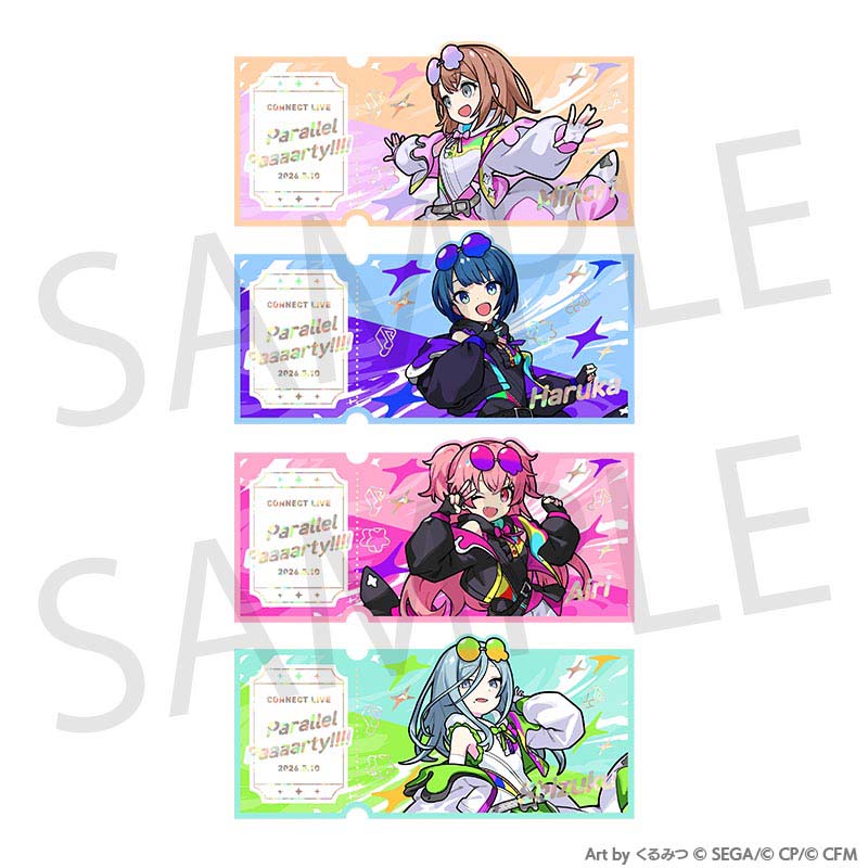 [PREORDER] Project Sekai Connect Live Parallel Paaaarty Ticket-Style Cards - MORE MORE JUMP!