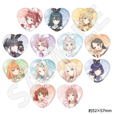 [PREORDER] Gakuen Idolmaster Lady Rabbit ver. Heart Badge Blind Bags