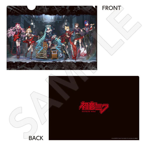 [PREORDER] Vocaloid x Don Quijote Black Rock Band Clear File