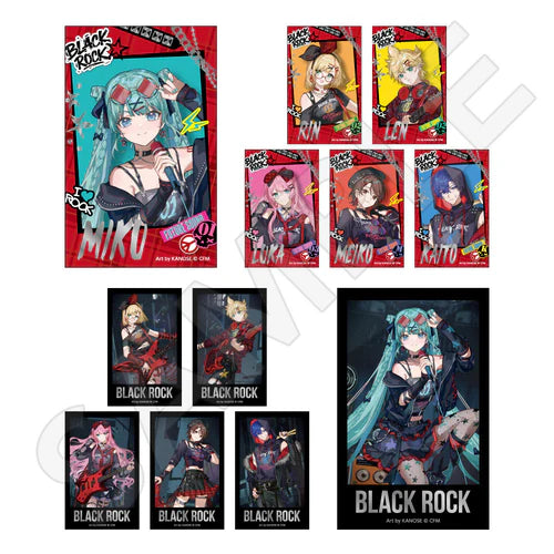 [PREORDER] Vocaloid x Don Quijote Black Rock Band Polaroid Style Cards