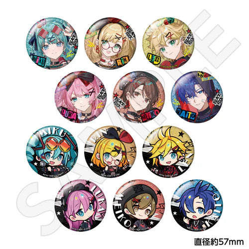 [PREORDER] Vocaloid x Don Quijote Black Rock Band Can Badges