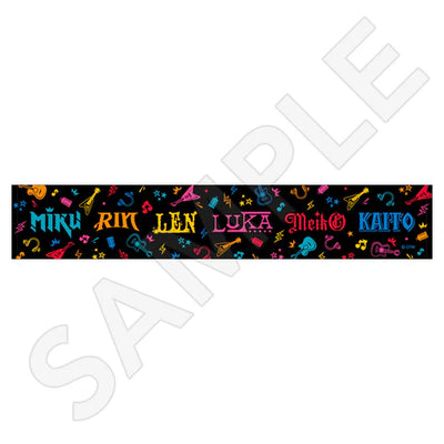 [PREORDER] Vocaloid x Don Quijote Black Rock Band Muffler Towel