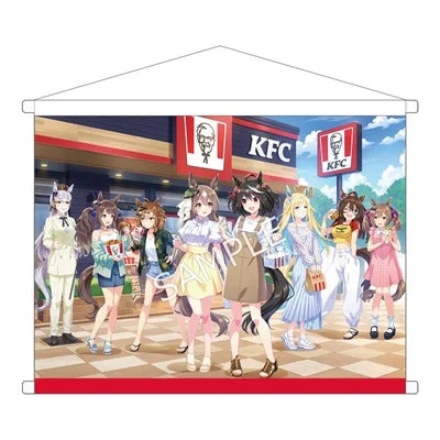 [PREORDER] Umamusume Pretty Derby x KFC Flip-Up Tapestry