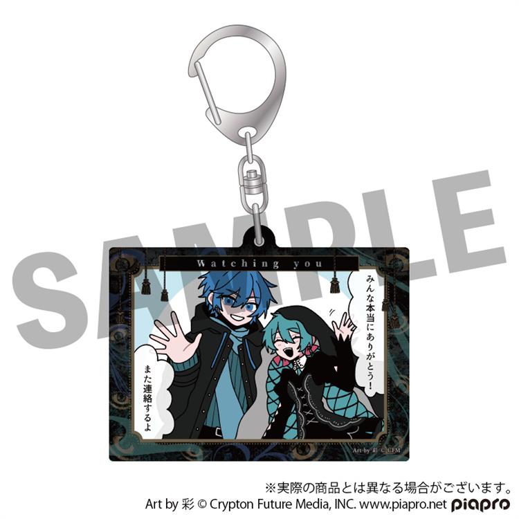 [PREORDER] Vocaloid x Obaken Afterparty Watching You STEAKA Square Acrylic Keychains