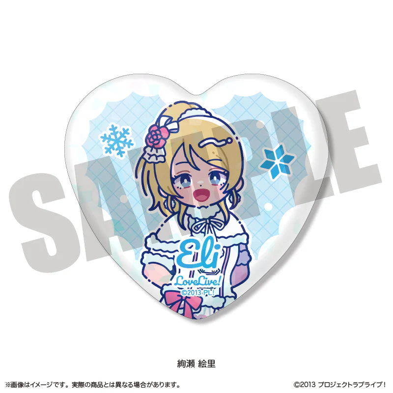 [PREORDER] u's Snow Halation Love Live x New Toro Heart Can Badges