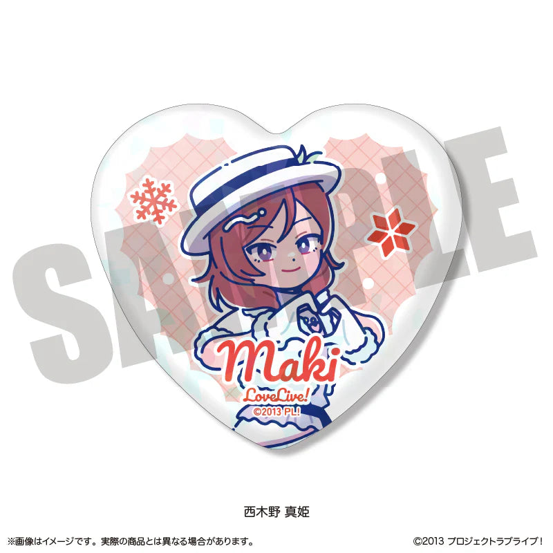[PREORDER] u's Snow Halation Love Live x New Toro Heart Can Badges