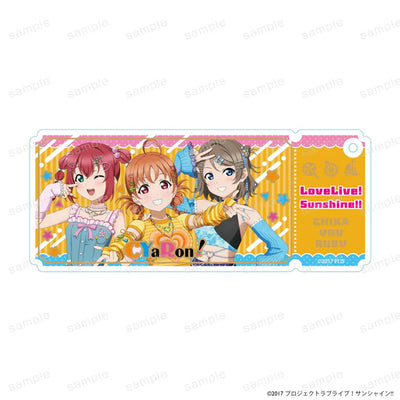 [PREORDER] Aqours Love Live Y2K ver. Foil-Stamped Acrylic Keychains
