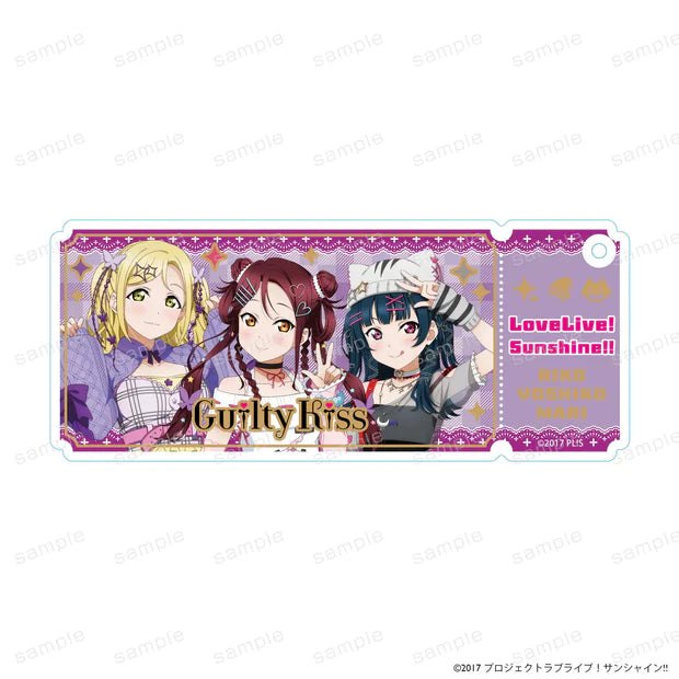 [PREORDER] Aqours Love Live Y2K ver. Foil-Stamped Acrylic Keychains