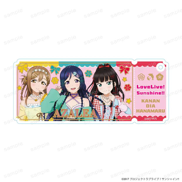 [PREORDER] Aqours Love Live Y2K ver. Foil-Stamped Acrylic Keychains