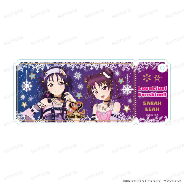[PREORDER] Aqours Love Live Y2K ver. Foil-Stamped Acrylic Keychains