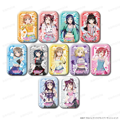 [PREORDER] Aqours Love Live Y2K ver. Square Can Badges