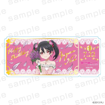 [PREORDER] Love Live Summer Birthday Collection Foil-Stamped Ticket Acrylic Keychains