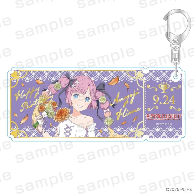 [PREORDER] Love Live Summer Birthday Collection September Foil-Stamped Ticket Acrylic Keychains