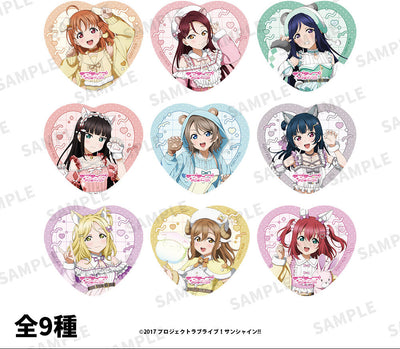 [PREORDER] Aqours Love Live Sunshine Animal Costume ver. Heart Can Badges