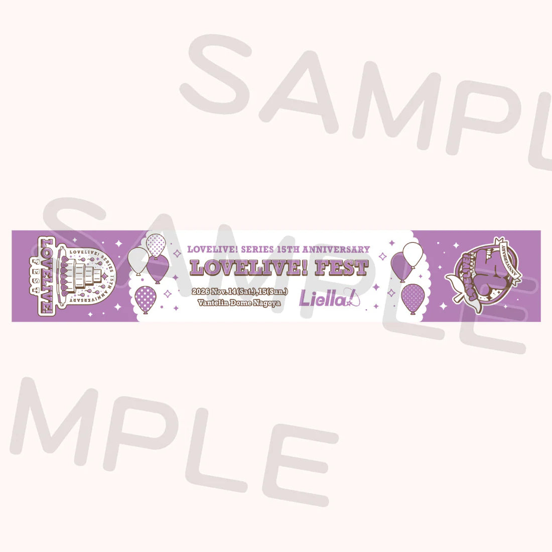 [PREORDER] Love Live 15th Anniversary LoveLive! Fest Muffler Towels