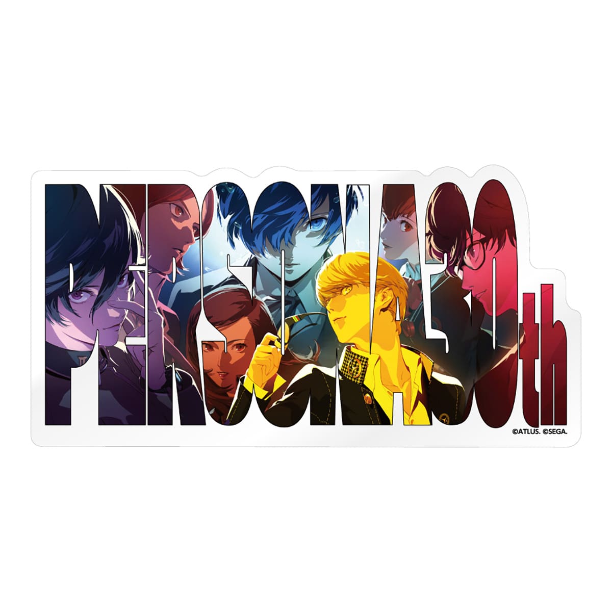 [PREORDER] Persona 30th Anniversary Protagonists Clear Sticker Set
