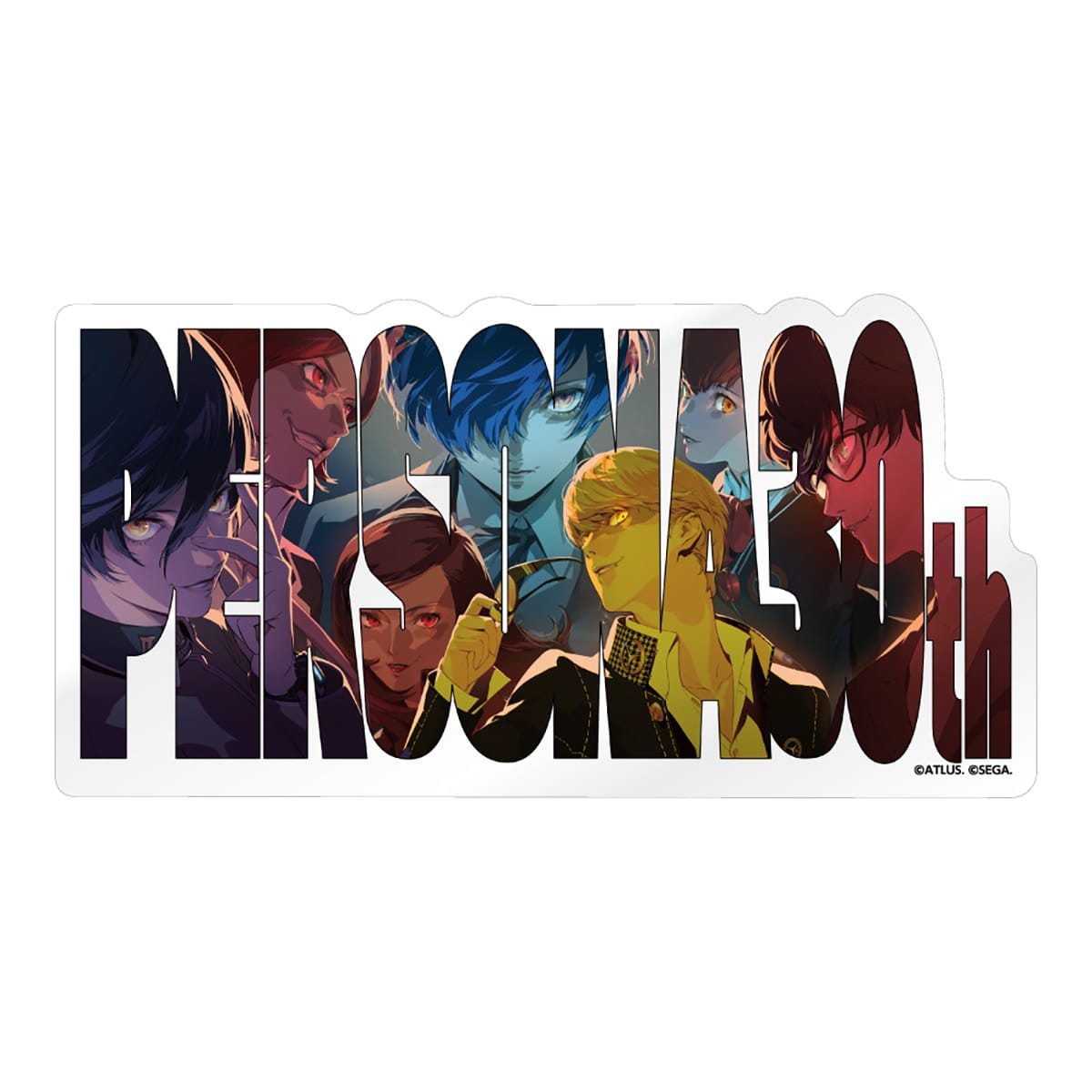 [PREORDER] Persona 30th Anniversary Protagonists Clear Sticker Set