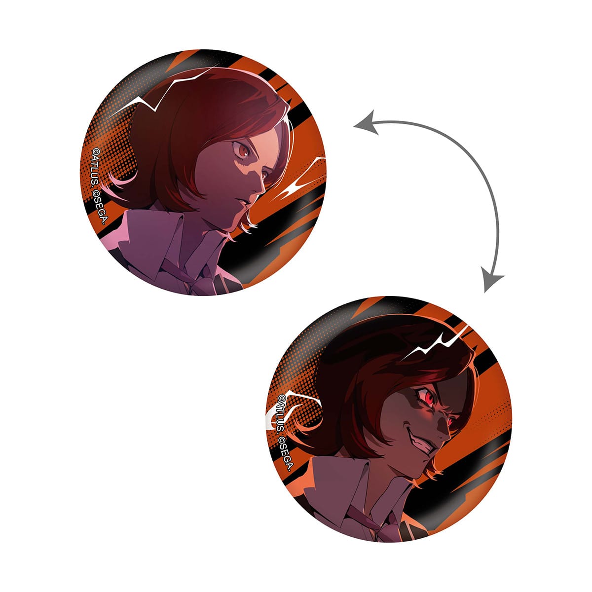 [PREORDER] Persona 30th Anniversary Protagonists Shadows Lenticular Can Badges