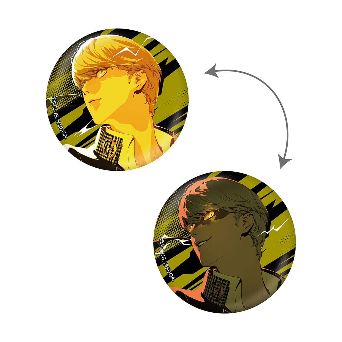 [PREORDER] Persona 30th Anniversary Protagonists Shadows Lenticular Can Badges