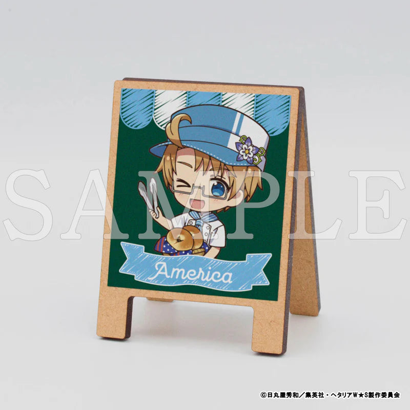 [PREORDER] Hetalia World Stars Bakery Style Wooden Memo Stands