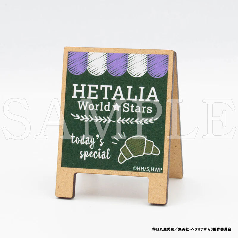 [PREORDER] Hetalia World Stars Bakery Style Wooden Memo Stands