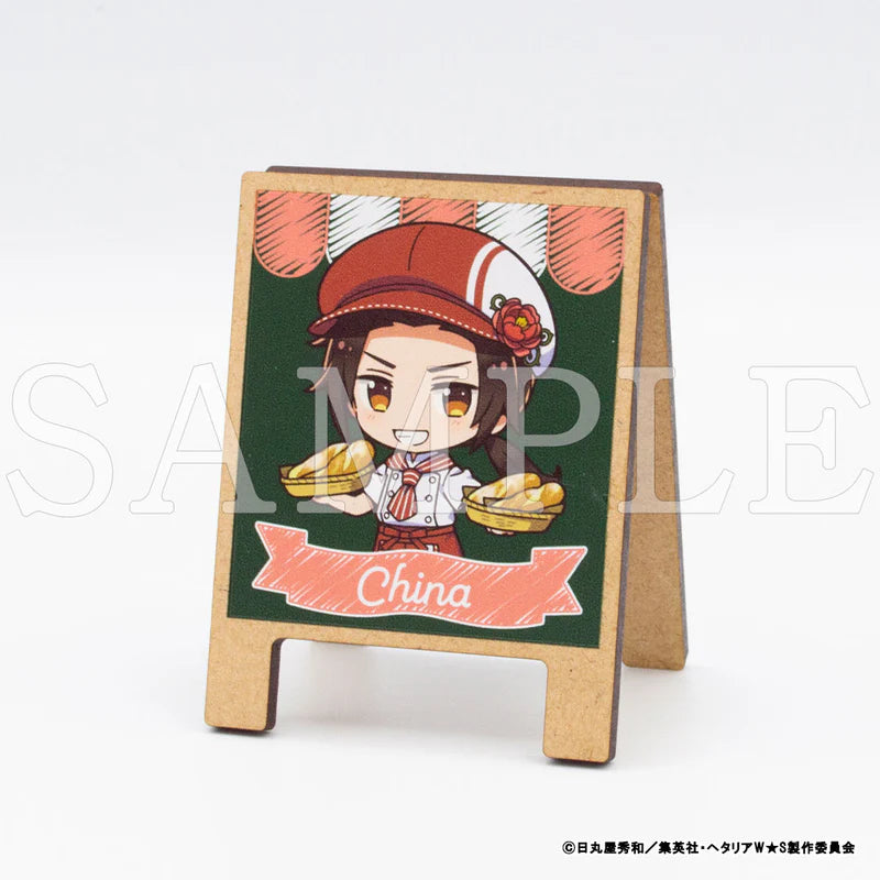 [PREORDER] Hetalia World Stars Bakery Style Wooden Memo Stands