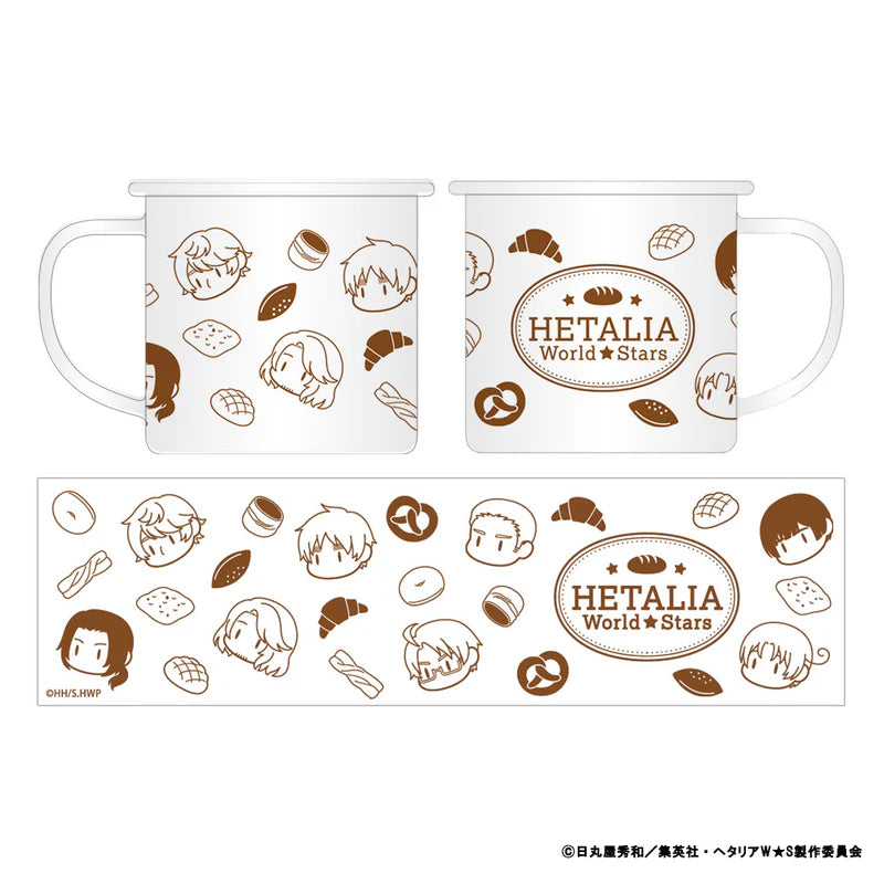 [PREORDER] Hetalia World Stars Bakery Style Enamel Mug