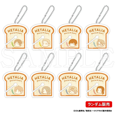 [PREORDER] Hetalia World Stars Bakery Style Bread Tag-Style Acrylic Keychain