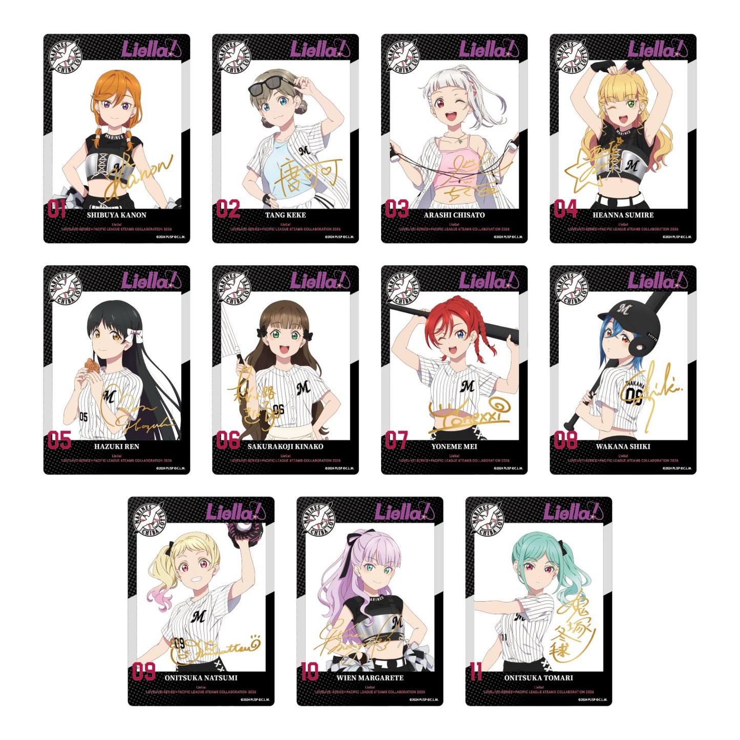 [PREORDER] Liella x Marines Love Live Pacific League Random Clear Cards