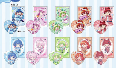 [PREORDER] Welcome to Demon School / Mairimashita Iruma-kun Jersey Maid Kuji - D Prize Heart Badge & Sticker Sets