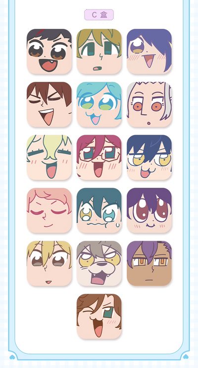 [PREORDER] Ensemble Stars CN Squishy Badges Set C