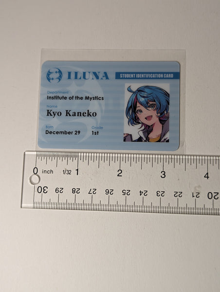 Kyo Kaneko Nijisanji EN ILUNA Student ID Card