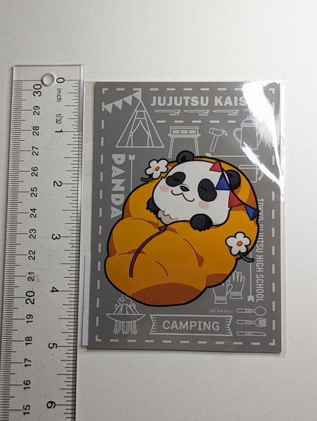 Panda Jujutsu Kaisen JJK Camping Kuji Post Card