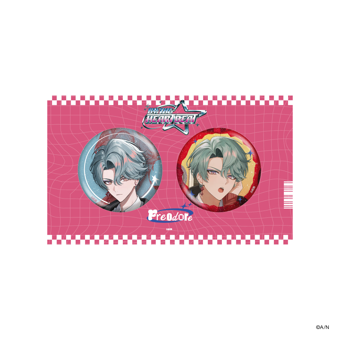 [PREORDER] Nijisanji EN BY THE BEAT By The Heartbeat Can Badge Sets