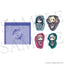 [PREORDER] Project Sekai 6th Live Crossing Chibi Sticker & Pouch Set