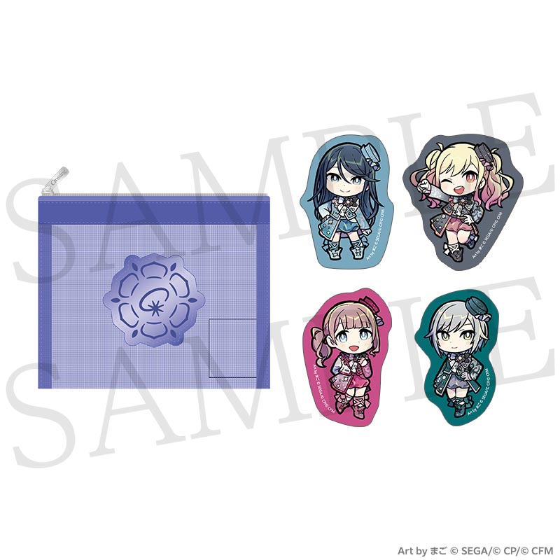 [PREORDER] Project Sekai 6th Live Crossing Chibi Sticker & Pouch Set