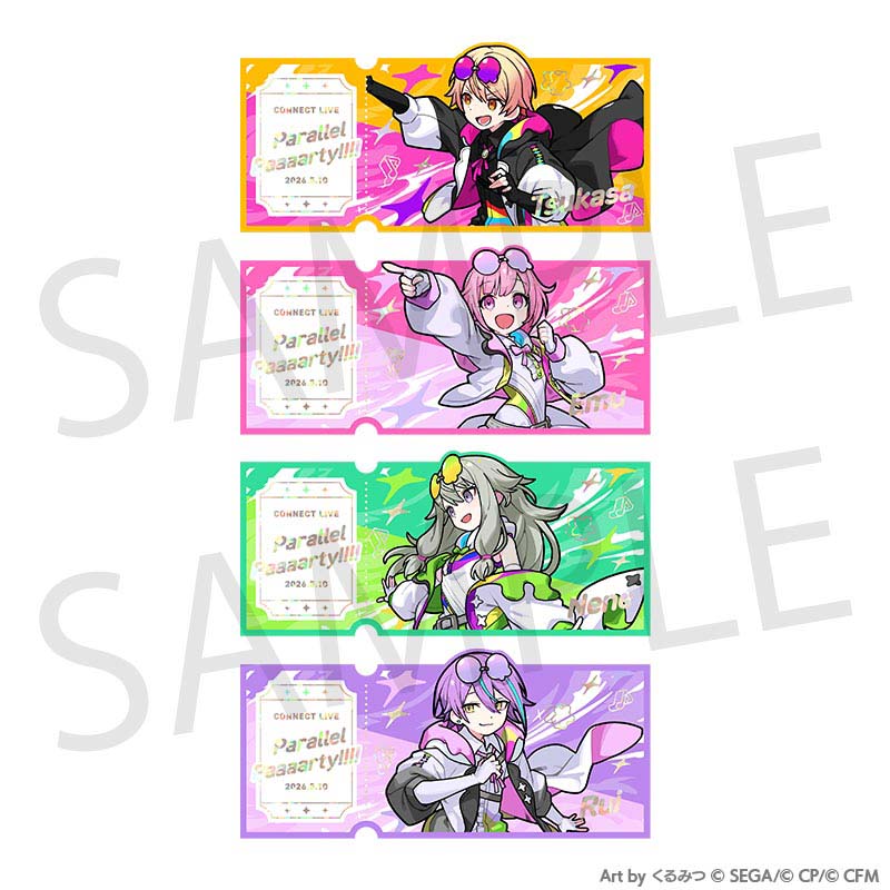 [PREORDER] Project Sekai Connect Live Parallel Paaaarty Ticket-Style Cards - Wonderlands x Showtime