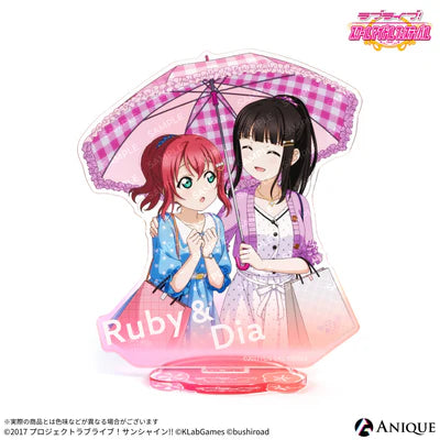 [PREORDER] Aqours Love Live UR Pair Acrylic Stands