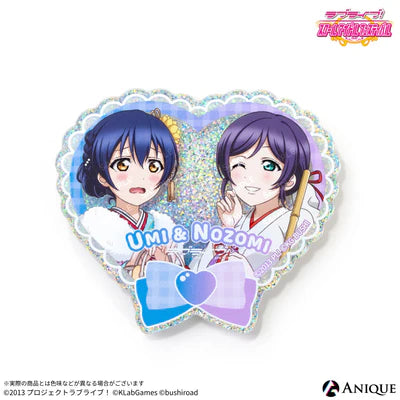 [PREORDER] u's Love Live UR Pair Glitter Acrylic Badges
