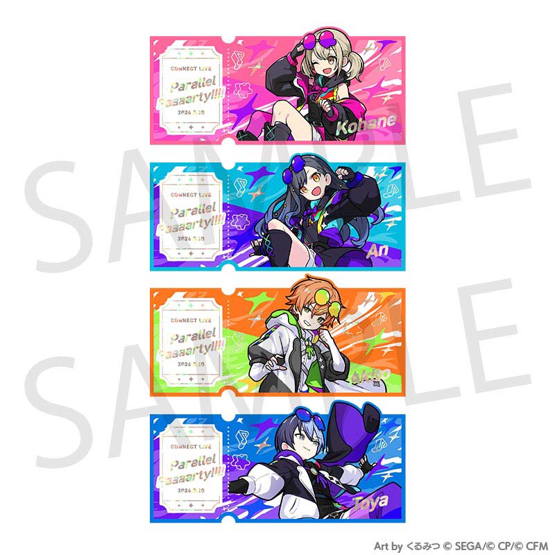[PREORDER] Project Sekai Connect Live Parallel Paaaarty Ticket-Style Cards - Vivid BAD SQUAD