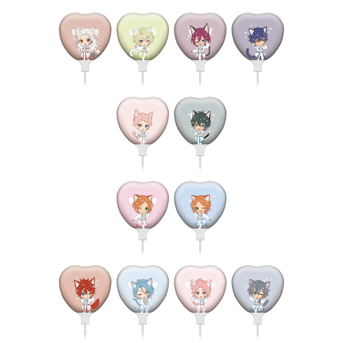 [PREORDER] Ensemble Stars x NAMJATOWN Heart-Shaped Balloon Sticks